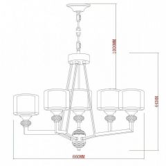 Подвесная люстра Vele Luce Lotus VL1054L05 | фото 3