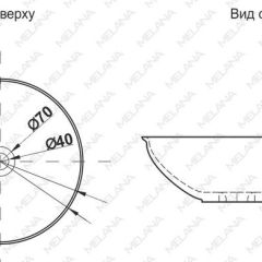 Накладная раковина melana mln-t4029-b15 | фото 2